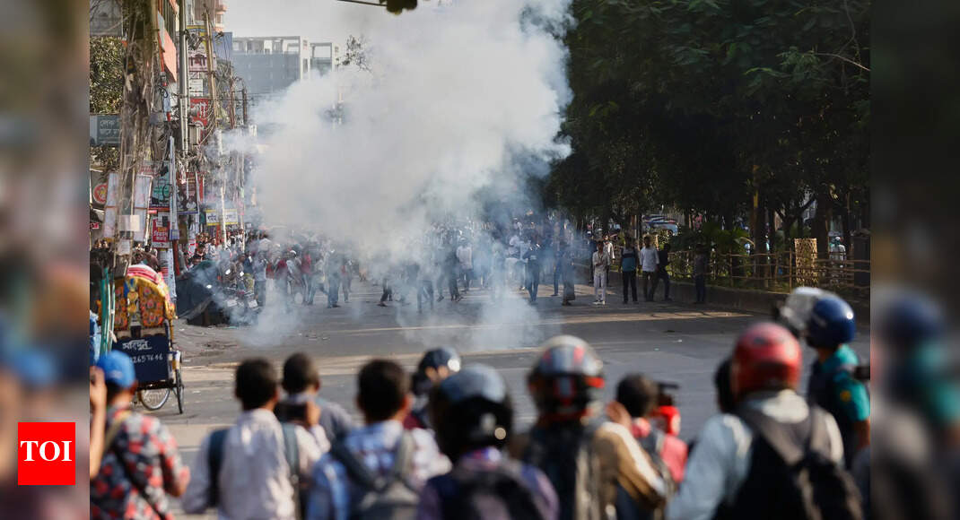 Watch: Protesters storm Mujibur Rahman’s house after Hasina verdict; clash with cops