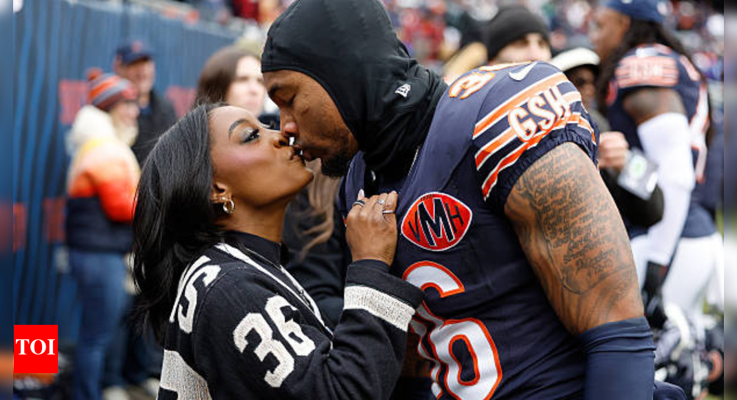 Simone Biles drops jaw-dropping $90K flex on Chicago Bears sidelines while celebrating husband Jonathan Owens’ win