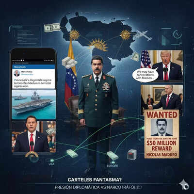 EE.UU. designará como organización terrorista a un supuesto cartel venezolano “dirigido por Maduro”