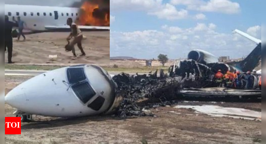 Watch: Plane carrying Congo minister, 20 others bursts into flames