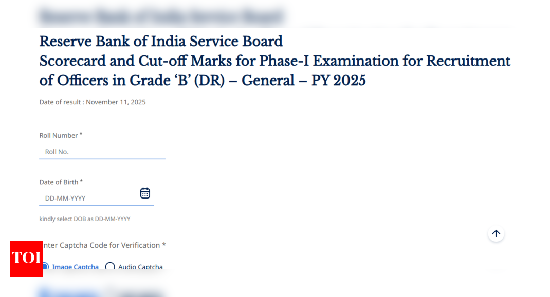 RBI Grade B scorecard 2025 released at rbi.org.in: Check direct link and category wise cut-off marks here
