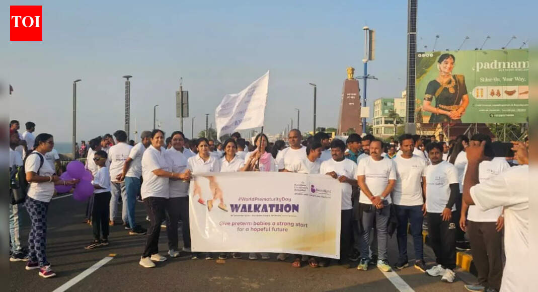 Visakhapatnam: Walkathon conducted to raise awareness on World Prematurity Day