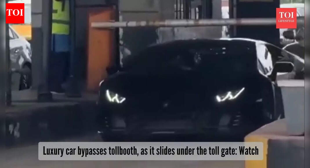 Watch: Luxury car slides through toll gates without paying; social media says, 