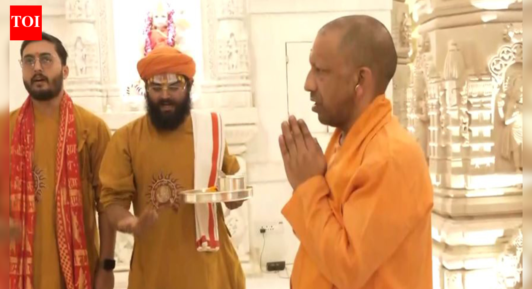 CM Yogi Adityanath visits Ayodhya, reviews preparations for Ram Temple flag hoisting