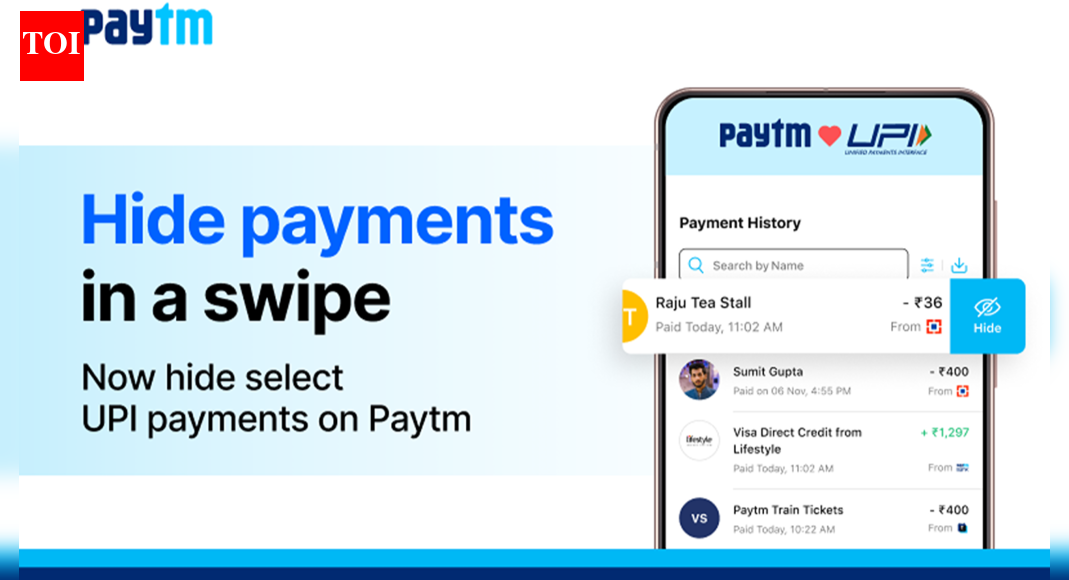 Don’t want others to see your transactions: A step-by-step guide on how to hide Paytm payments