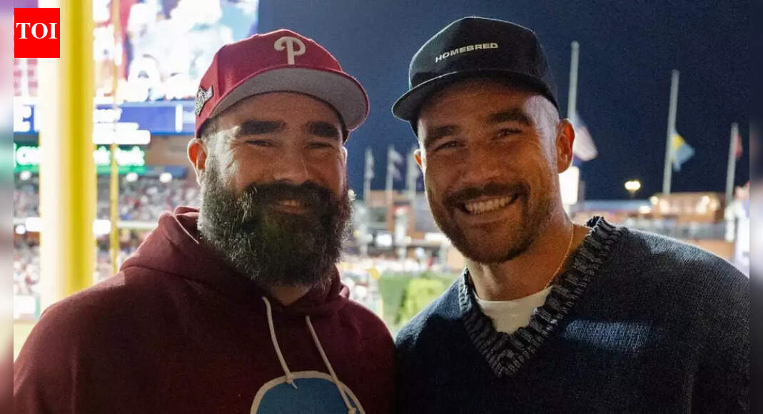 Who are the two mystery guests Jason Kelce and Travis Kelce announced for their New Heights Podcast?
