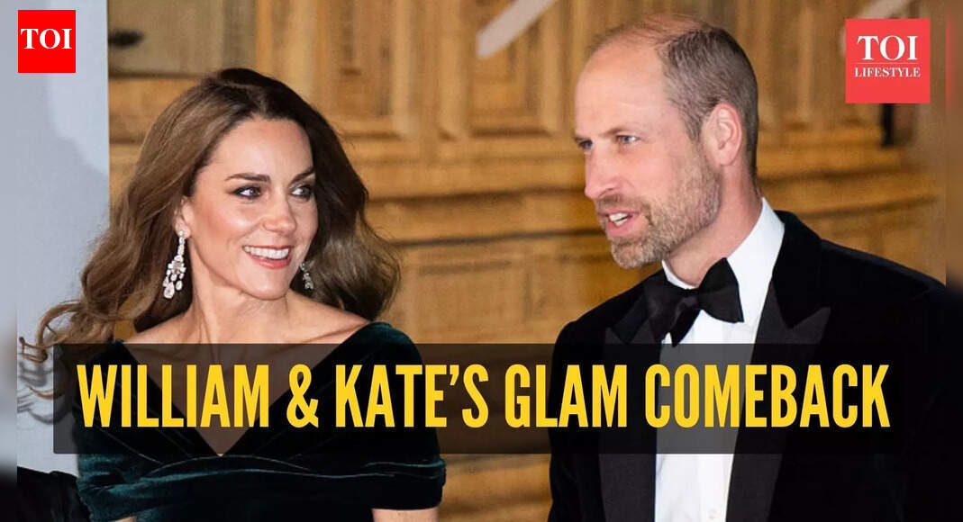 Royal comeback of 2025: Kate Middleton and Prince William light up the red carpet again | – The Times of India