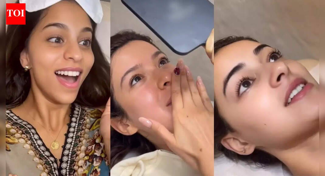 Ananya Panday, Suhana Khan, Shanaya Kapoor’s day out at salon to get matching lash lifts has 'Tu Yaa Main' star saying, 'My mom's gonna flip' - Watch VIDEO