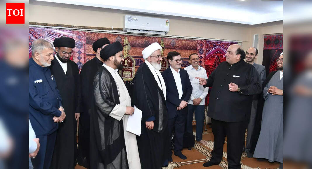 Mumbai: Prof Dr A Hakimollahi, representative of the Supreme Leader of Iran Ayatullah Sayyid Ali Khamenei in India, gets warm reception