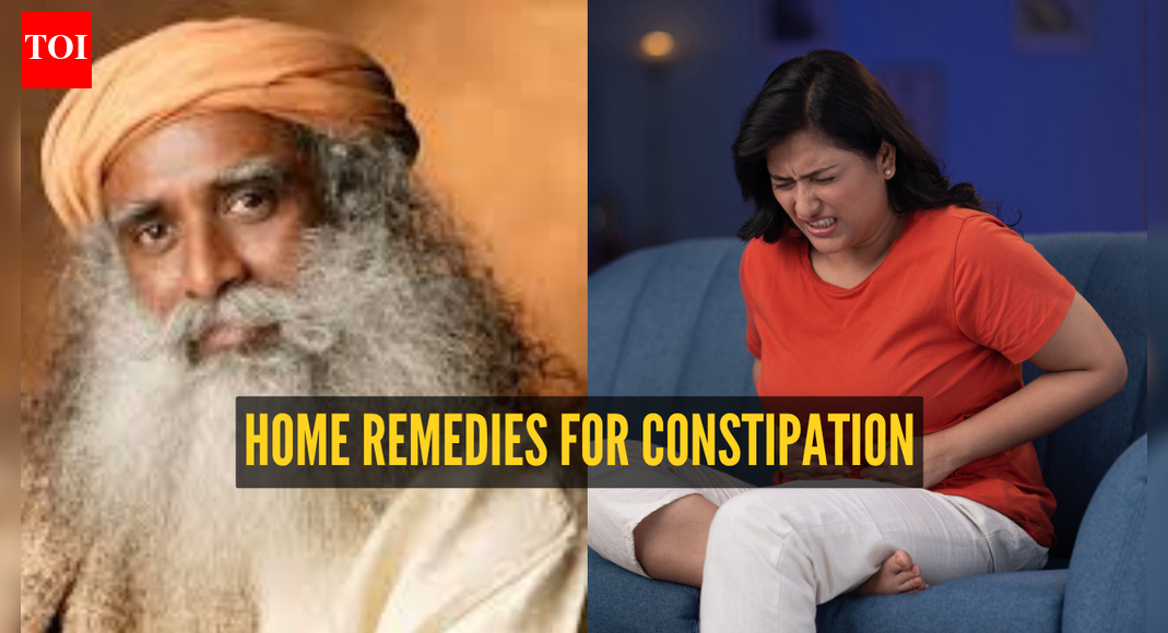 Sadhguru recommends 7 home remedies for constipation