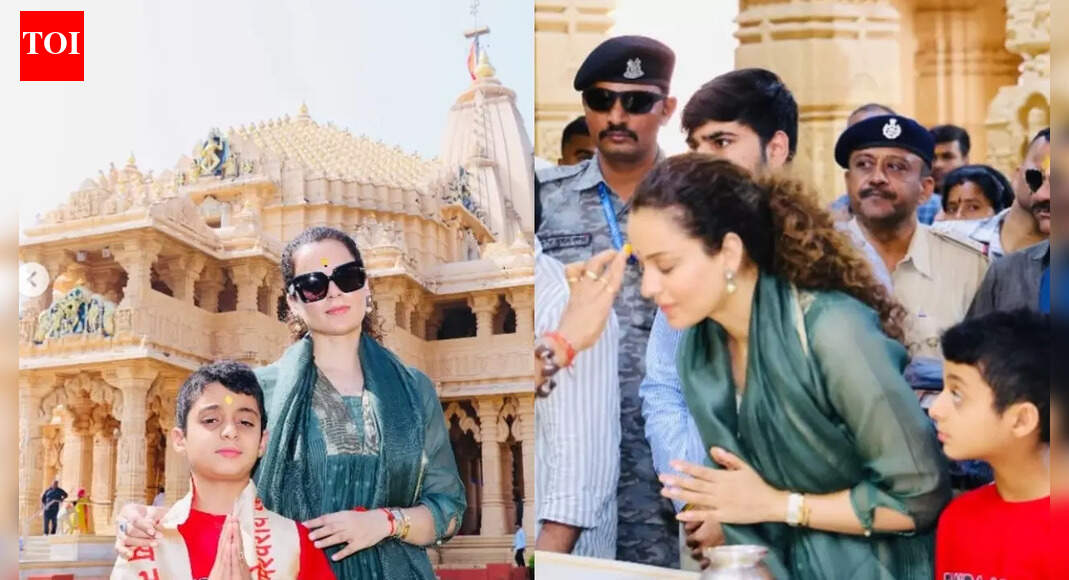 Kangana offers prayers at Somnath Temple