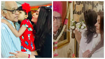 Aishwarya Rai Bachchan marks her father's birth anniversary with an emotional post; shares 'Then and Now' pics of daughter Aaradhya Bachchan
