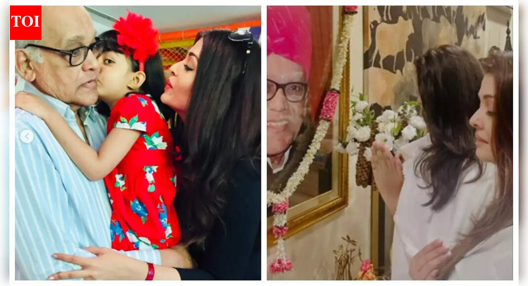<div>Aishwarya Rai Bachchan marks her father's birth anniversary with an emotional post; shares 'Then and Now' pics of daughter Aaradhya Bachchan</div>