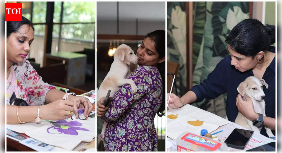 Up for therapy with paint, pastels & pups, Chennai?