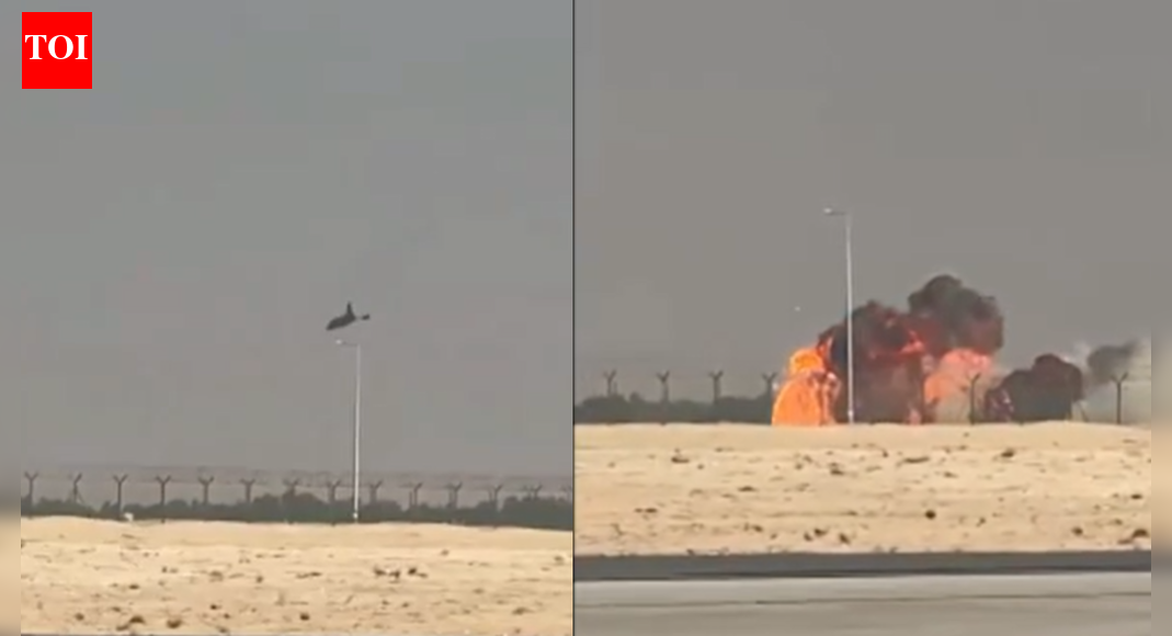Watch: Tejas fighter jet crashes during Dubai air show; eyewitness footage captures impact