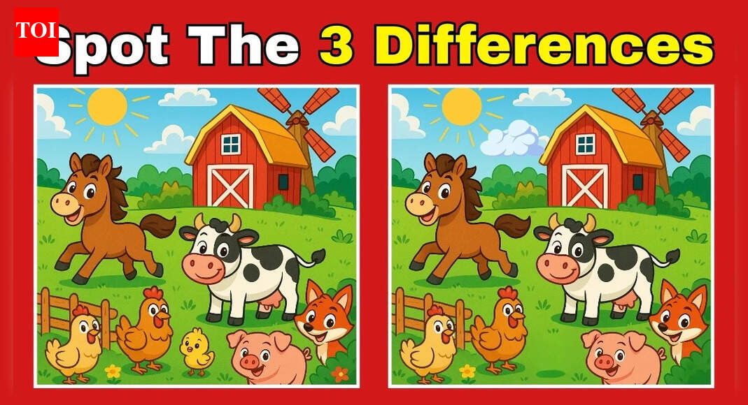 Spot the difference: Can you find 3 changes between the two pictures in just 12 seconds?
