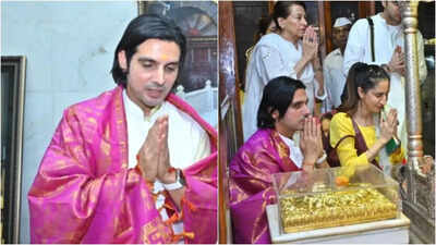 Zayed Khan honors late mother Zarine Khan with family pilgrimage to temple on 20th wedding anniversary with Malaika Parekh and sisters Sussanne, Farah and Simone
