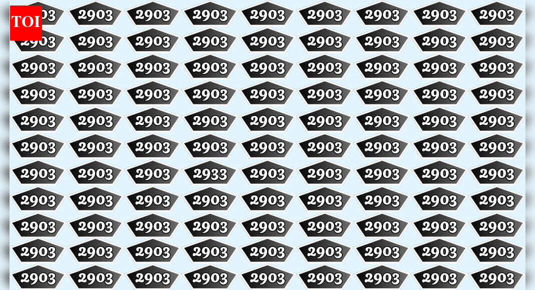 Optical illusion: Spot the number 2933 hidden among 2903 in just 9 seconds