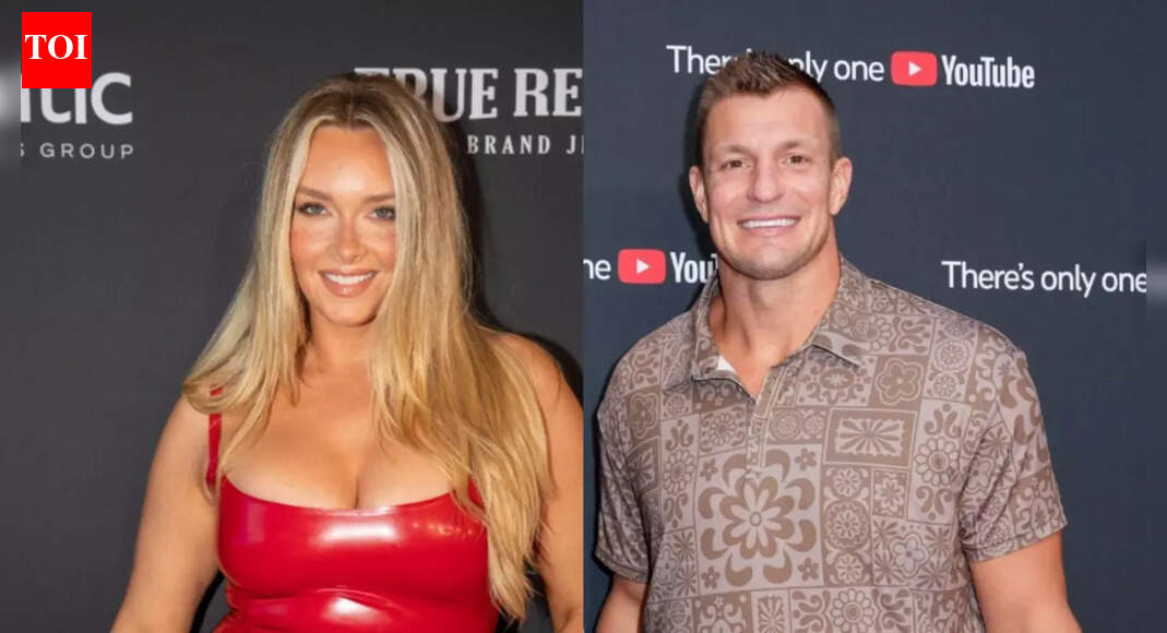Rob Gronkowski’s beloved Camille Kostek brings festive flair to Victoria’s Secret with new holiday pajamas and rocks a bold red bikini