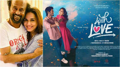 Rajinikanth unveils title poster and teaser of daughter Soundarya Rajinikanth's film 'With Love' starring Abishan Jeevinth and Anaswara Rajan