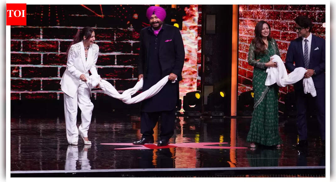 India's Got Talent: Malaika Arora and Navjot Singh Sidhu and Ravi Dubey Sargun Mehta team up for a Towel challenge