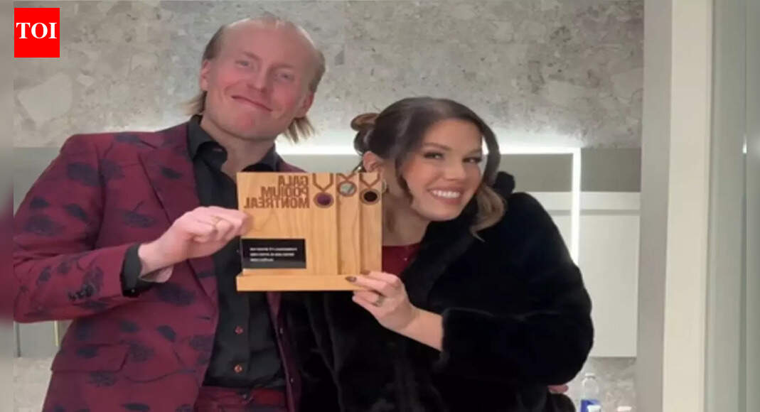 NHL star Patrik Laine and wife Jordan Leigh win Montreal Sports Personality of the Year for “From Us to You” initiative