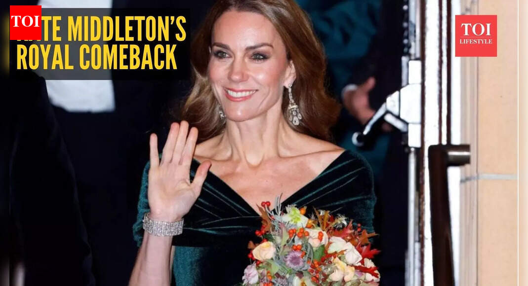 Kate Middleton’s viral red carpet look explained: Diana tribute, Queen’s diamonds, stunning velvet gown