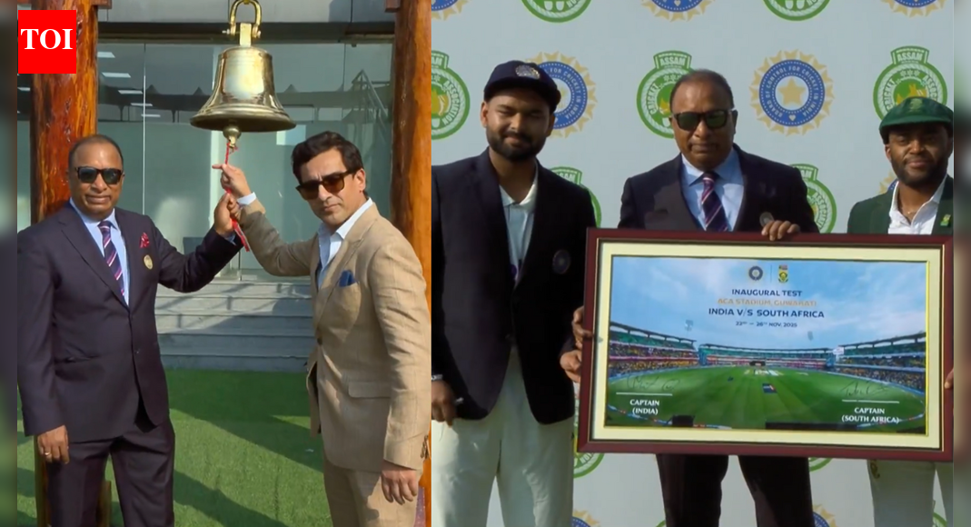 BCCI President Manhas and Saikia ring the bell, present memorial toss coins
