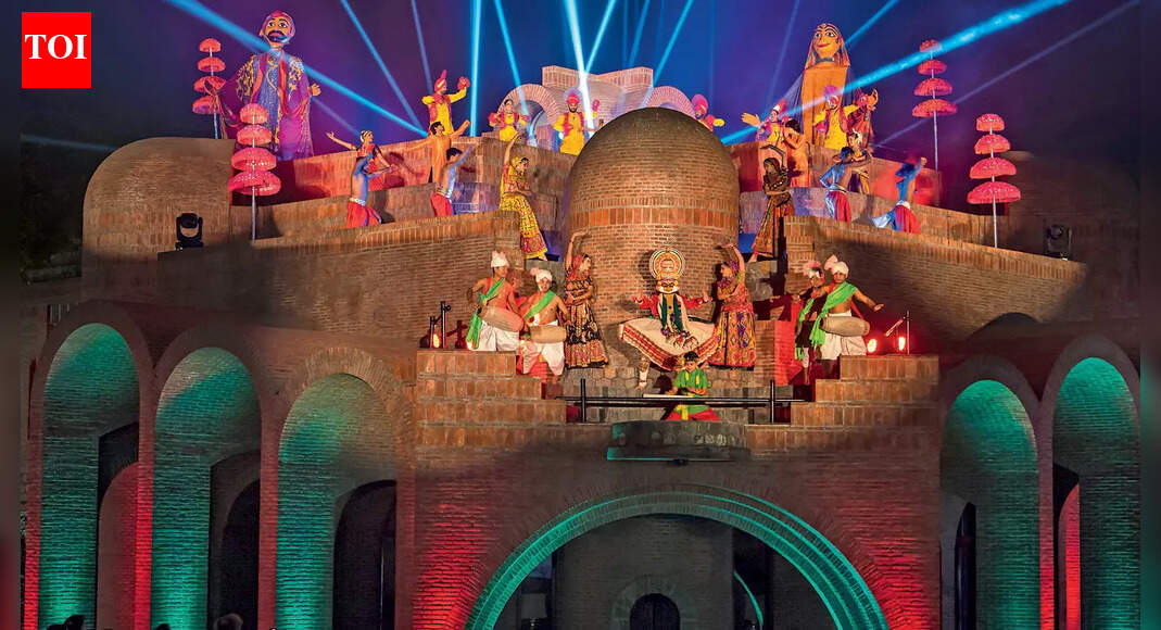 Two cultures, one celebration: Belgian giants match steps with Indian dancers on King’s Day