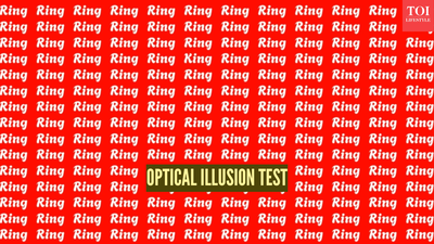Optical illusion: Can you find the word “king” hidden among hundreds of rings?