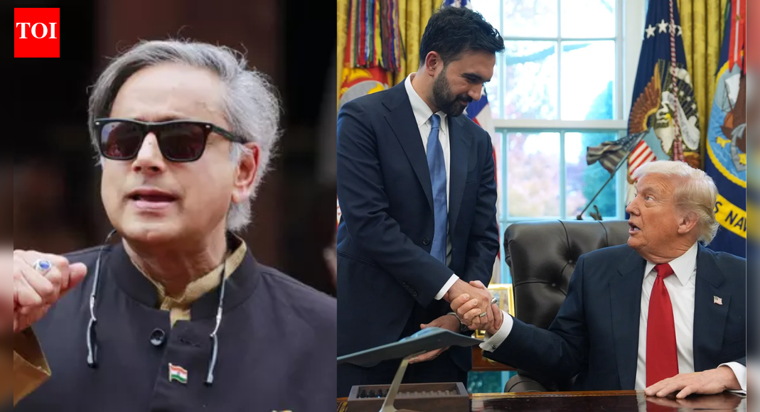 <div>Veiled jibe at Congress? Shashi Tharoor praises Trump-Mamdani meeting; calls it 'how democracy should work'</div>
