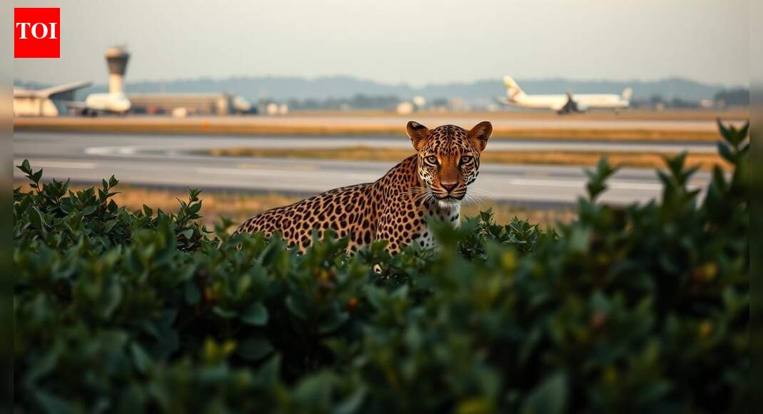 Leopard sighted again at Pune airport; forest dept on alert, safety concerns raised