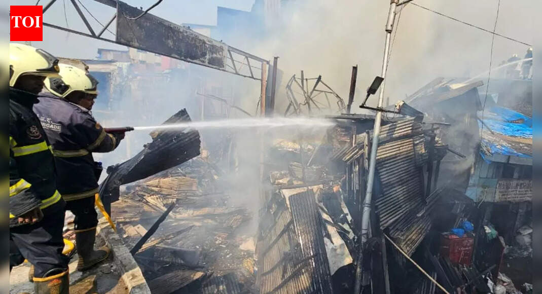 Mumbai: Fire breaks out near Dharavi railway tracks; Harbour line services affected