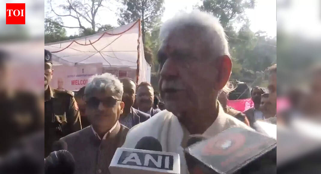 J&K: LG Manoj Sinha lays foundation for new houses affected by Pakistani shelling during Operation Sindoor