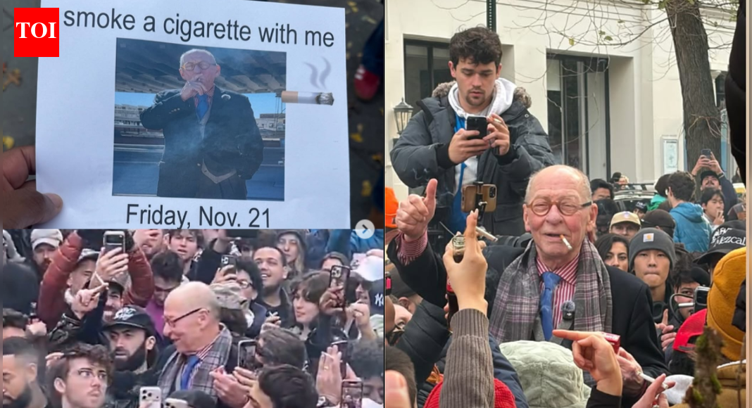 2,500 New Yorkers showed up for an old man’s five-minute cigarette break invitation