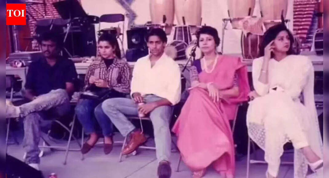 Throwback to the viral picture of Sridevi with Salman Khan and Rajinikanth from 1996