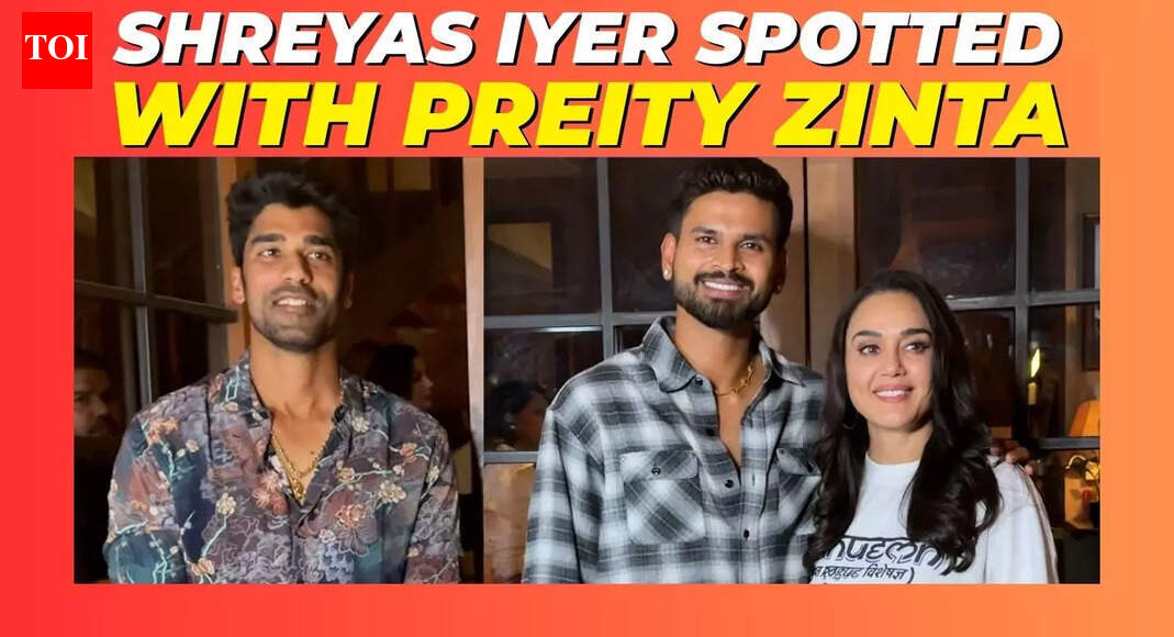 Shreyas Iyer makes his first public appearance after injury, spotted with Preity Zinta