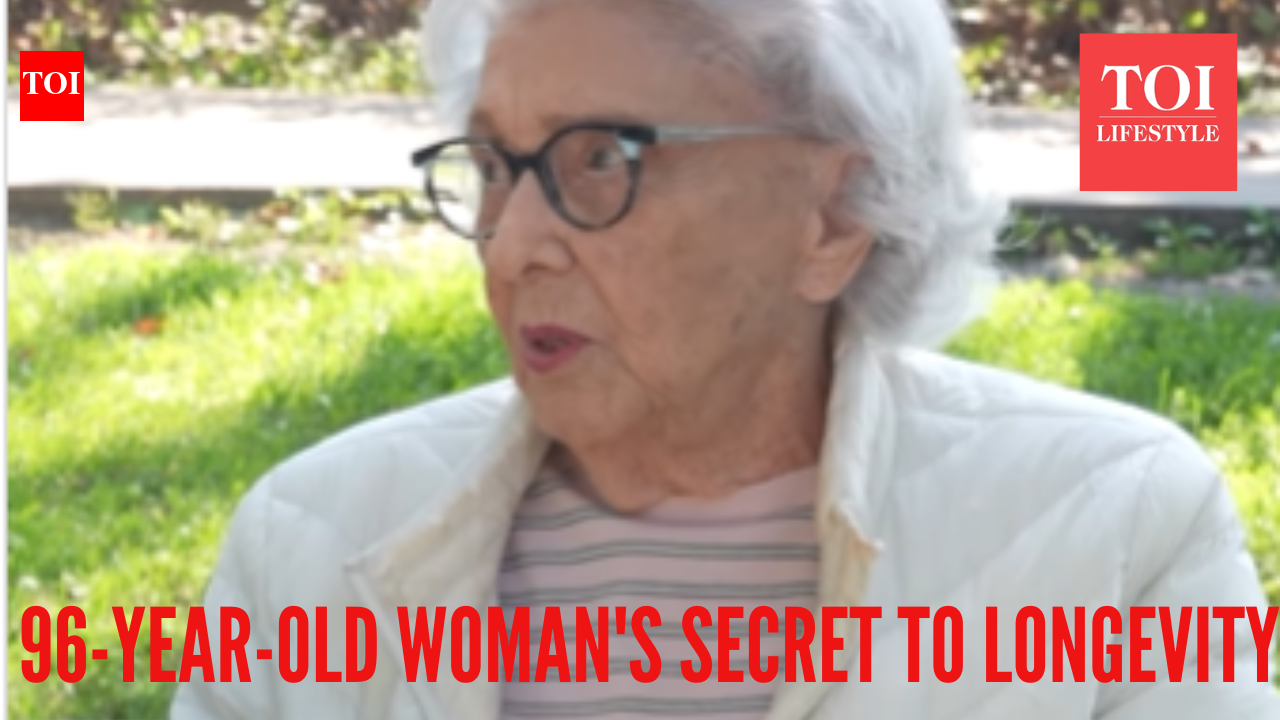 Long walks, no drinking, and.... 96-year-old reveals her longevity ...