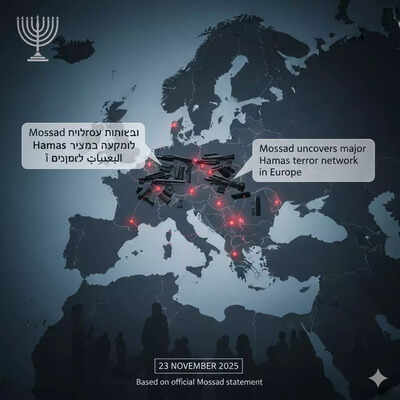 ‘Red terrorista de Hamas en Europa’: El Mossad hace una afirmación contundente; armas listas para ser usadas “cuando se dé la orden”