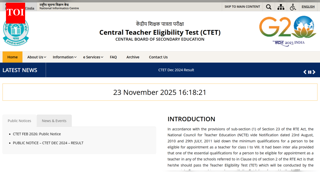CBSE CTET February 2026 registration expected to start soon: Check complete details here