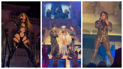 Jennifer Lopez sets the stage on FIRE as she performs hit tracks at Indian billionaire's Udaipur wedding; makes jaws drop with stunning costumes - WATCH