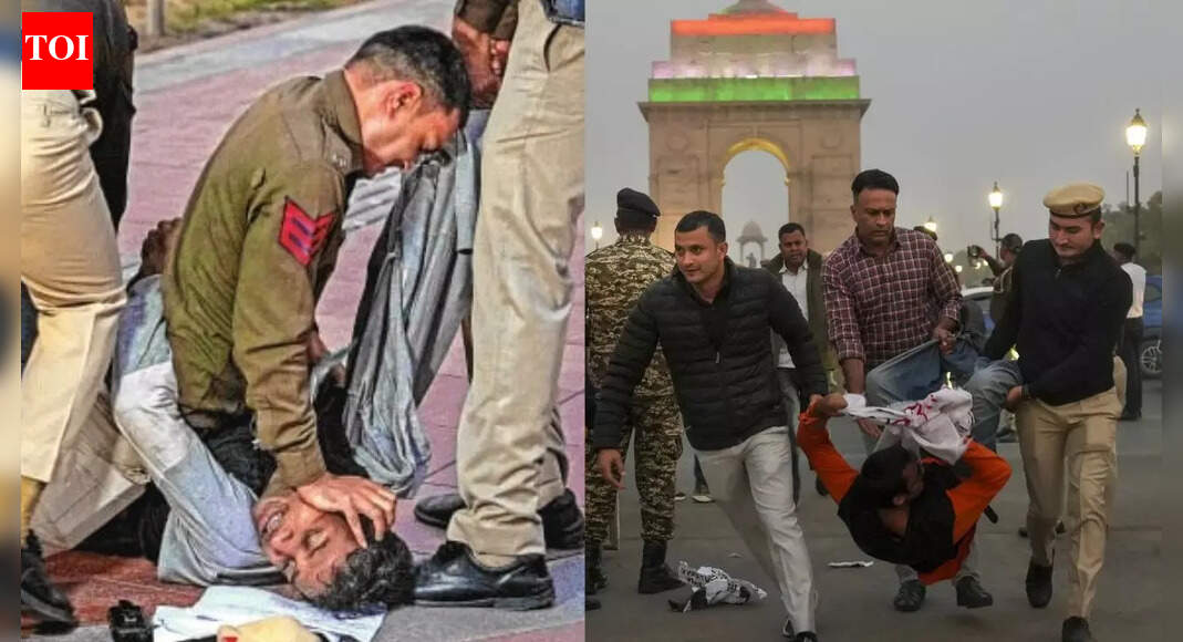 Delhi air pollution protest turns violent: Agitators attack police with ‘pepper spray’; 15 detained