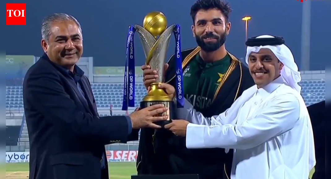 After withholding India’s trophy, Mohsin Naqvi hands Pakistan the Asia Cup crown - Watch