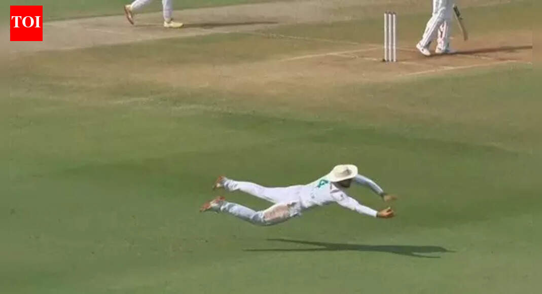 Watch: Markram takes 'superhuman' flying catch as India collapse worsens
