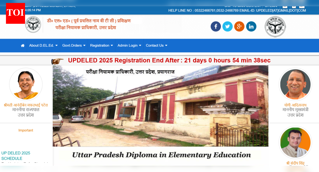 UP DElEd registrations 2025 starts at updeled.gov.in: Direct link to apply here