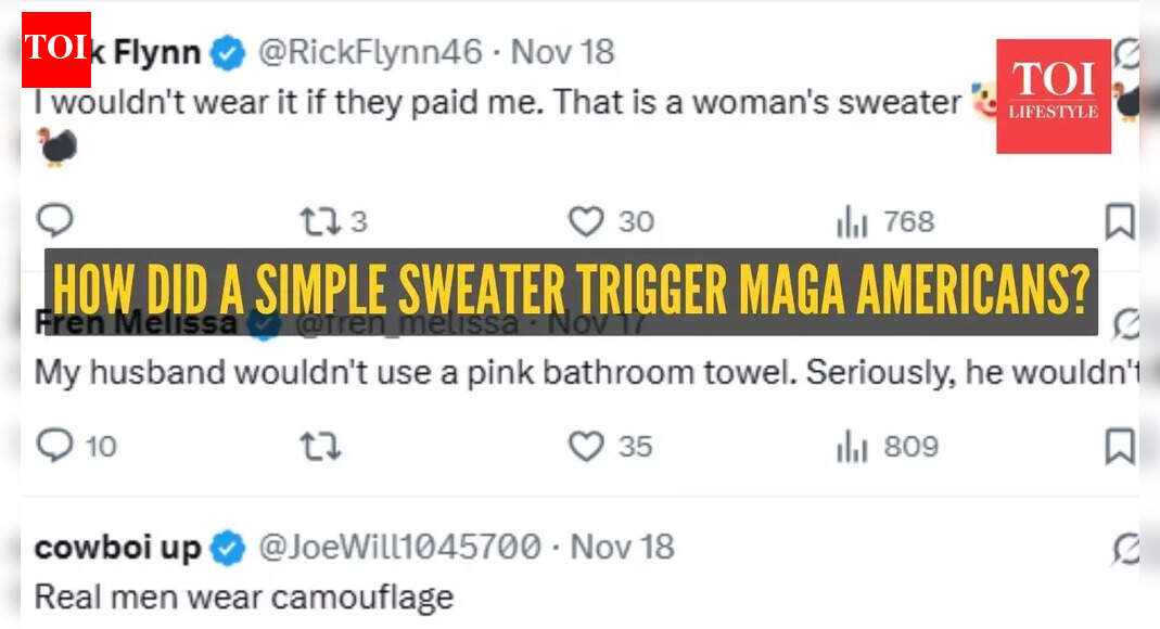 'HELL NO. I’m a man': Why are MAGA Americans outraged over a pink sweater