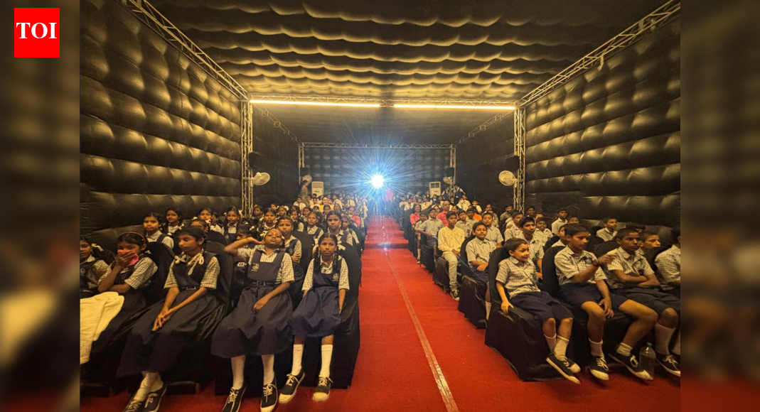 Inflatable theatre sees 700+ children over the weekend