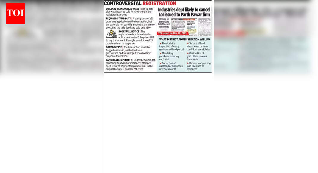 Mundhwa land deal: Amadea Enterprises seeks 15 more days to respond to ...