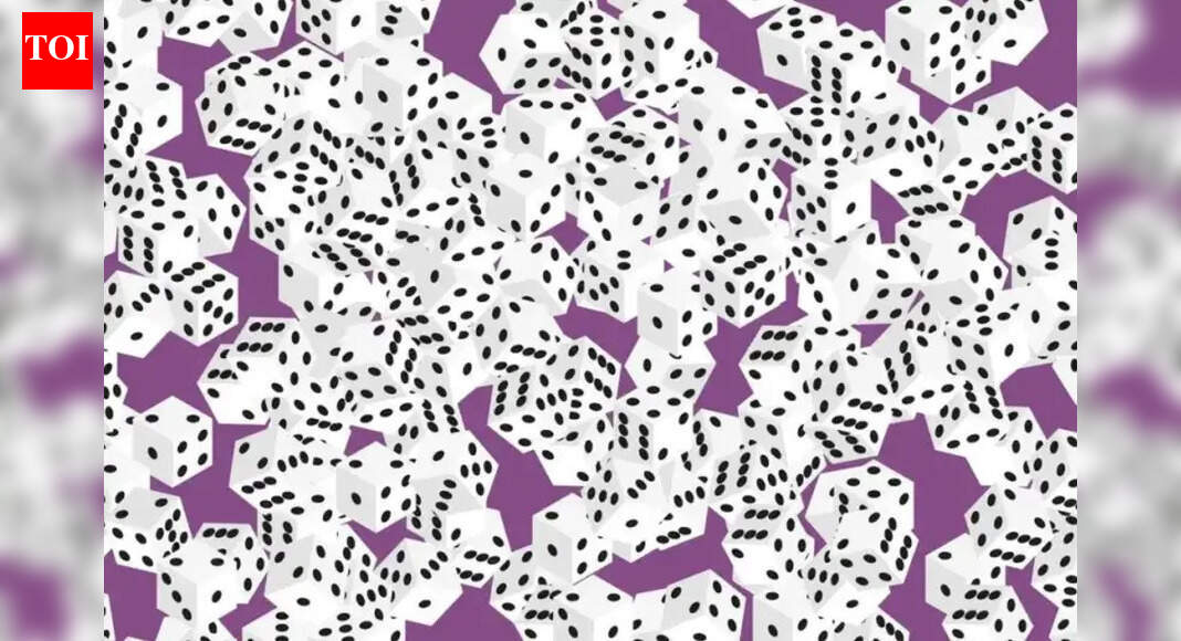 Only those with eagle sharp eyes can spot the dice with seven dots in 11 seconds