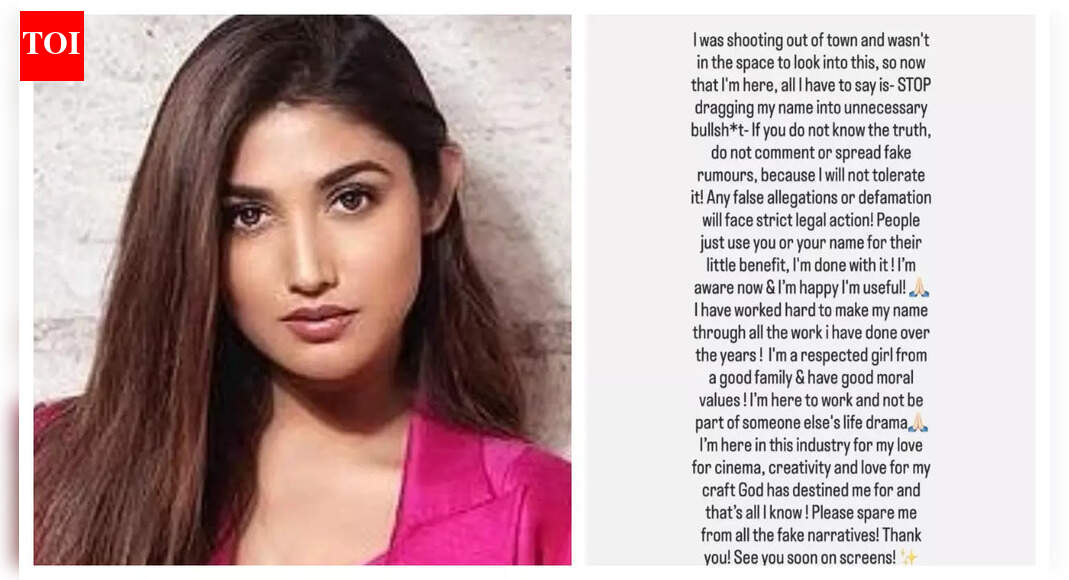 Donal Bisht reacts to her link-up rumours with Bigg Boss 19 fame Abhishek Bajaj; threatens strong legal warning